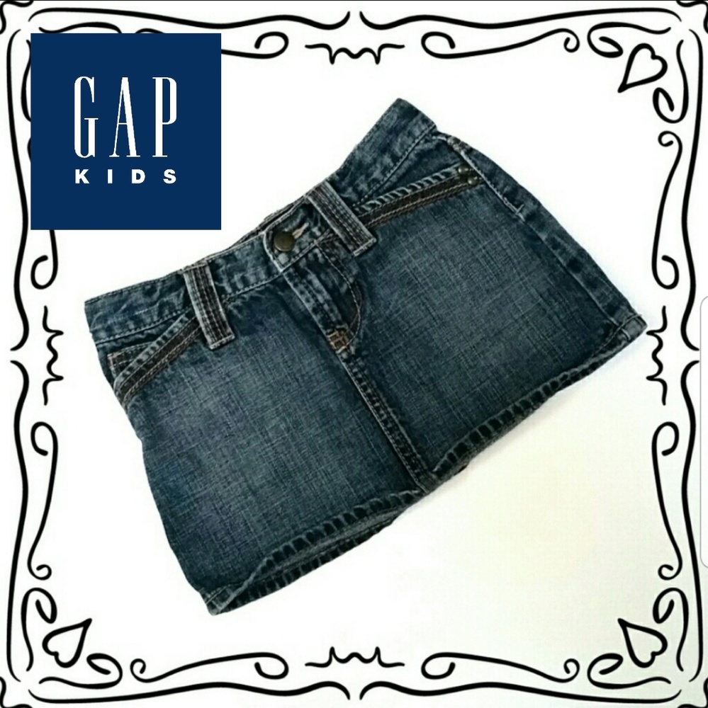 GAP kids denim mini skirt